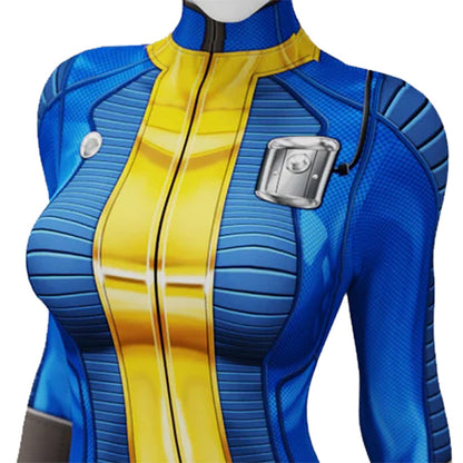 Game Fallout Vault #111 Sheltersuit Female Jumpsuit Cosplay Costumes