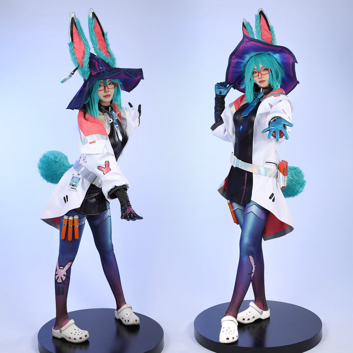 LOL Battle Bunny Aurora Full Set Outfit Female Cosplay Costumes