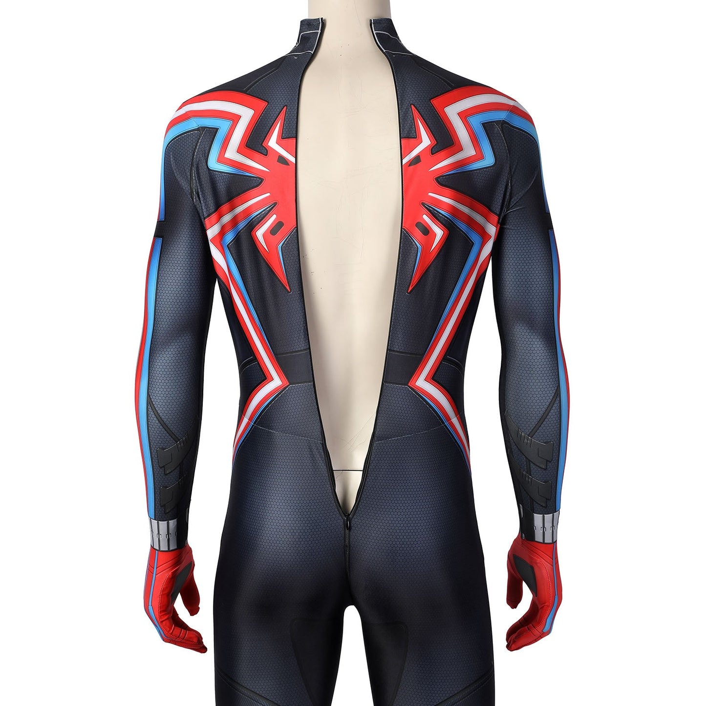 Spider-Man Miles Morales 2099 Suit Male Hoodie Jumpsuit Cosplay Costumes