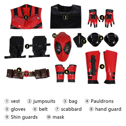 Deadpool 3 Wade Wilson Male Samurai Deadpool Cosplay Costumes