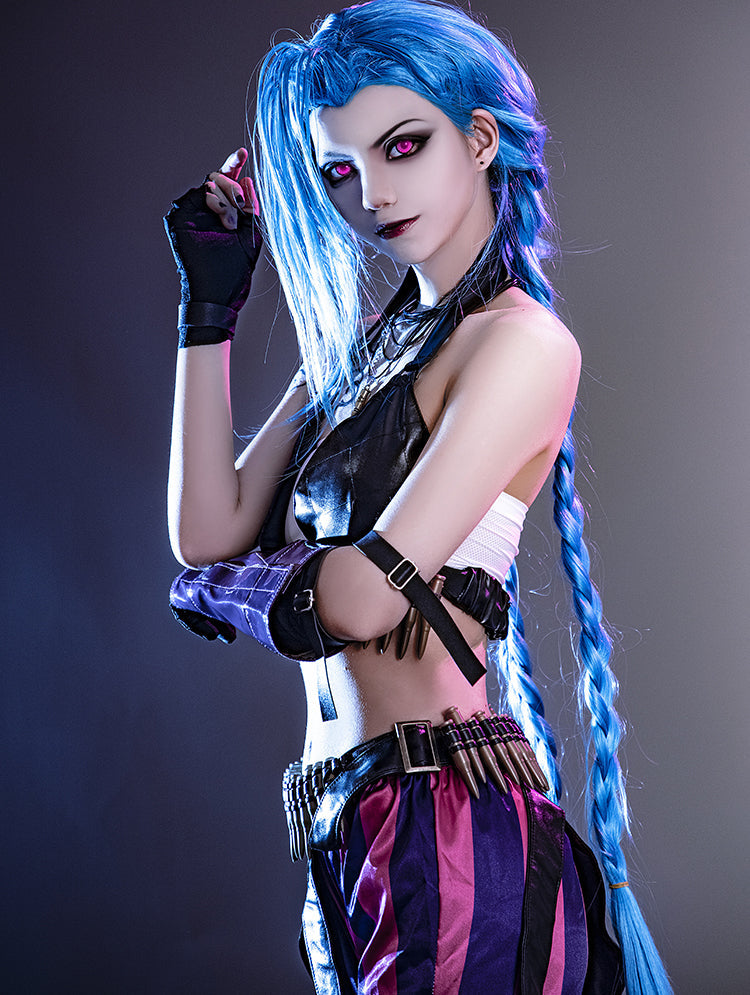 Game LOL Loose Cannon jinx Cosplay Costumes