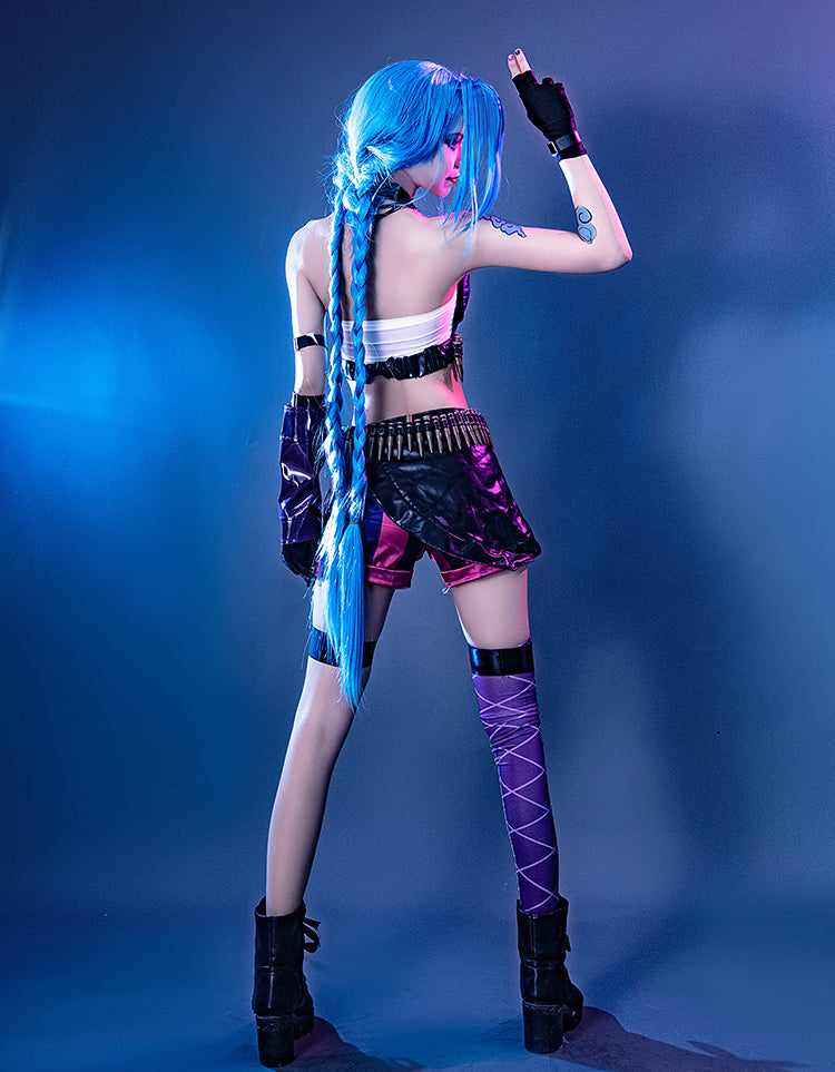 Game LOL Loose Cannon jinx Cosplay Costumes