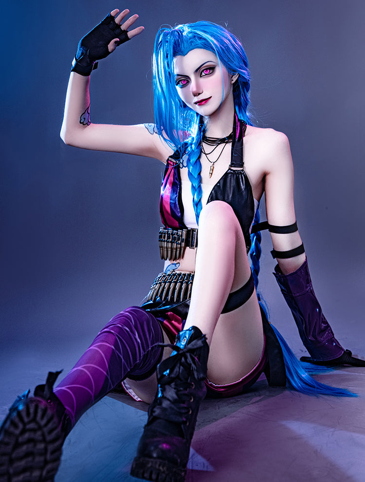 Game LOL Loose Cannon jinx Cosplay Costumes