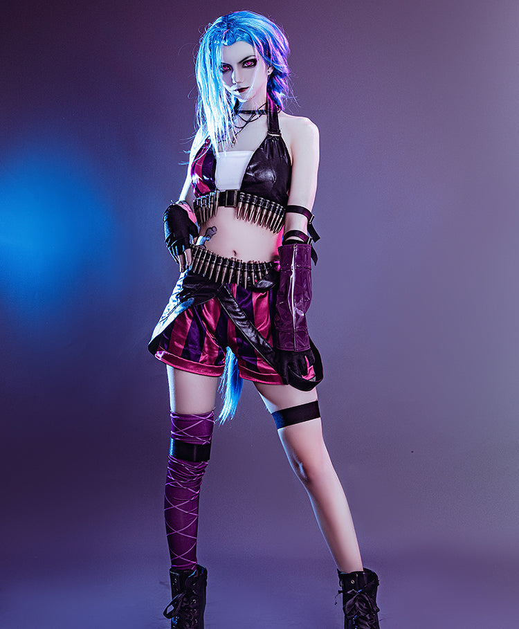 Game LOL Loose Cannon jinx Cosplay Costumes