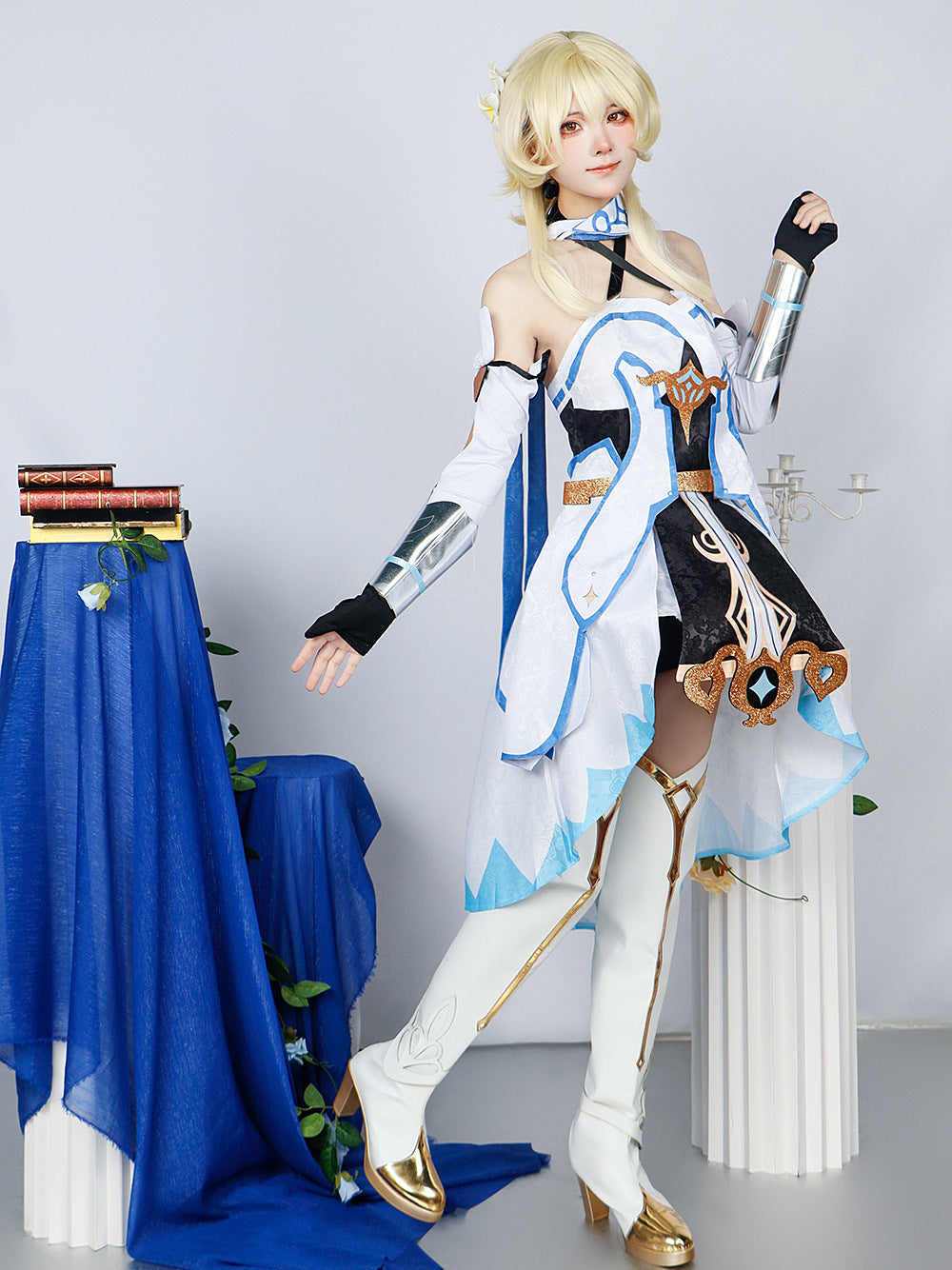 genshin impact traveler lumine full set cosplay costume