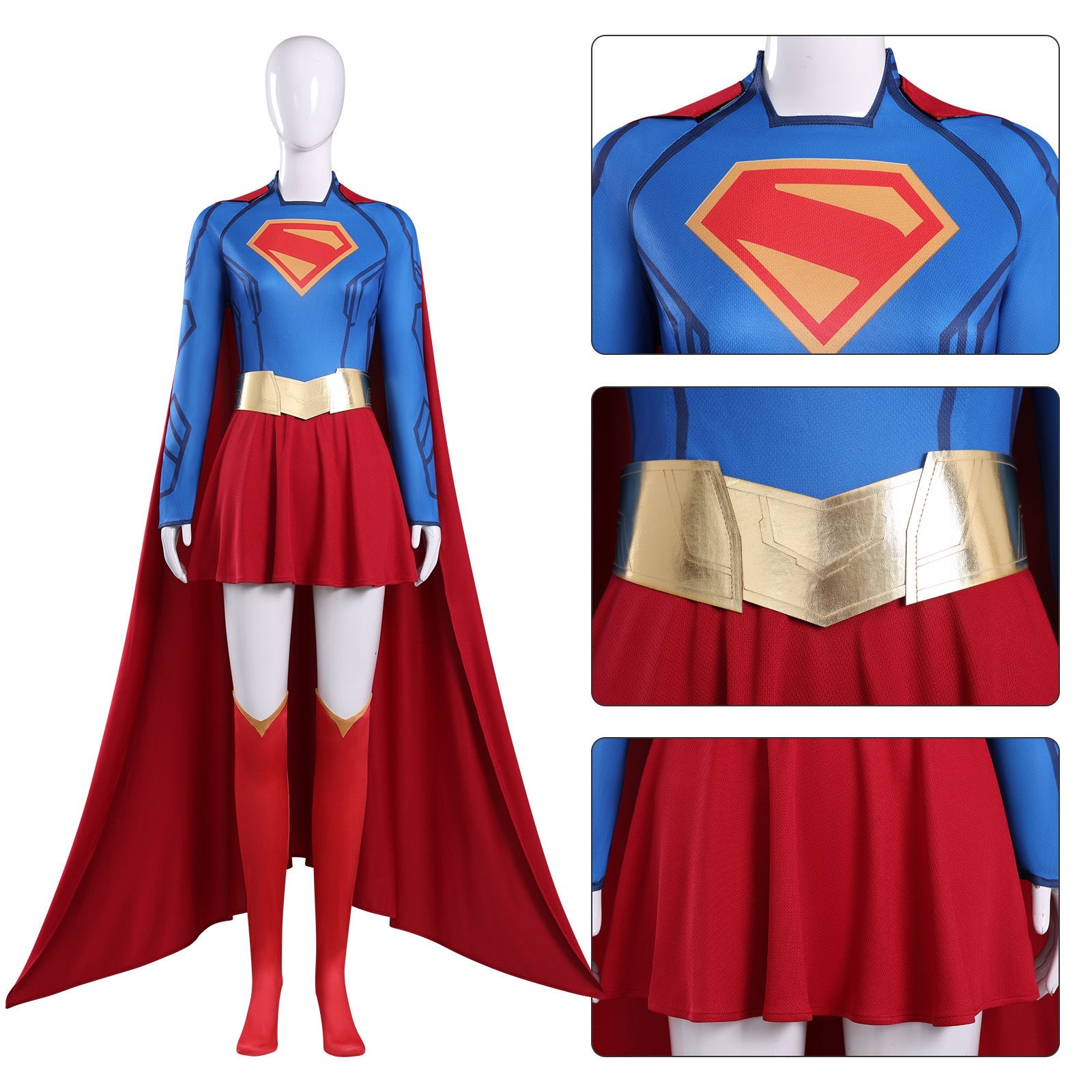 Supergirl: Woman of Tomorrow Superwoman Halloween Cosplay Costumes