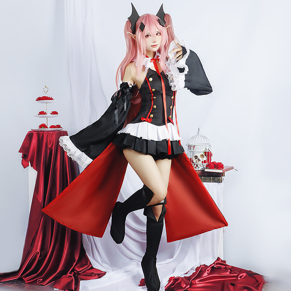 seraph of the end krul tepes female adult cosplay costume