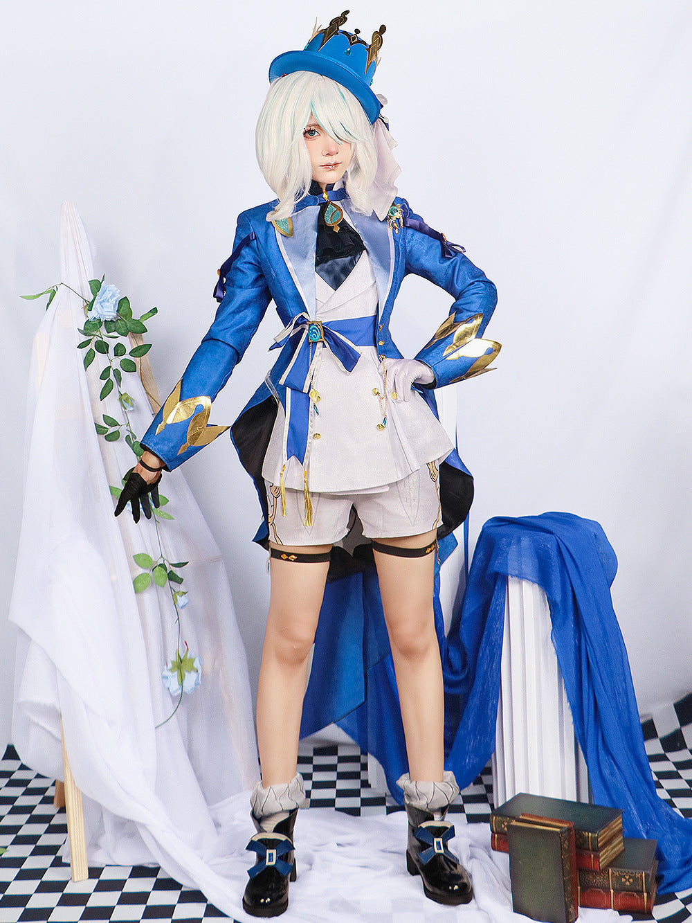 genshin impact focalors furina full set cosplay costume