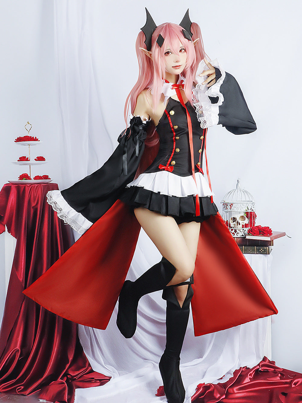 seraph of the end krul tepes female adult cosplay costume