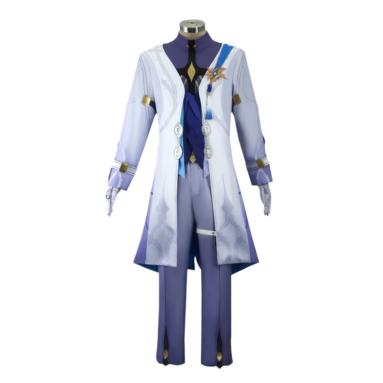Honkai: Star Rail Sunday White Blue Outfit Carnival Cosplay Costumes