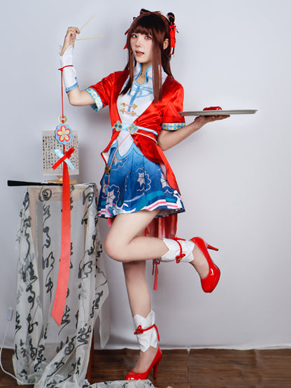 honor of kings xi shi skin linglong and delicate flavor cosplay costume