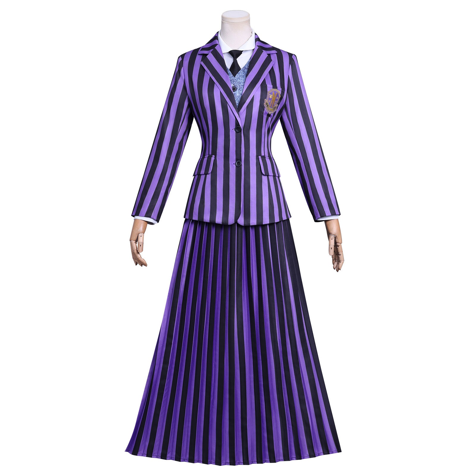 Wednesday 2 Addams Nevermore Academy Purple Uniform Adult Kids Costumes