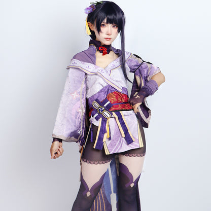 genshin impact baal raiden shogun adult full set cosplay costume