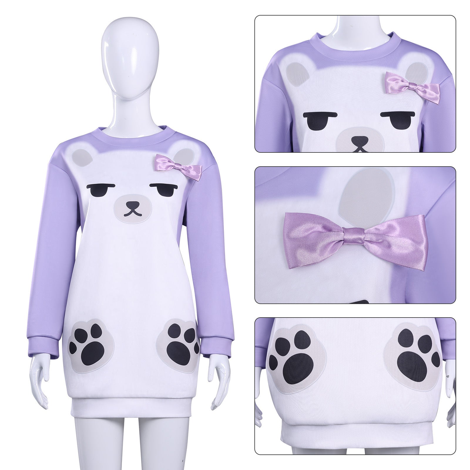 KPop Demon Hunters Mira Loungewear Pajamas Dress Cosplay Costumes