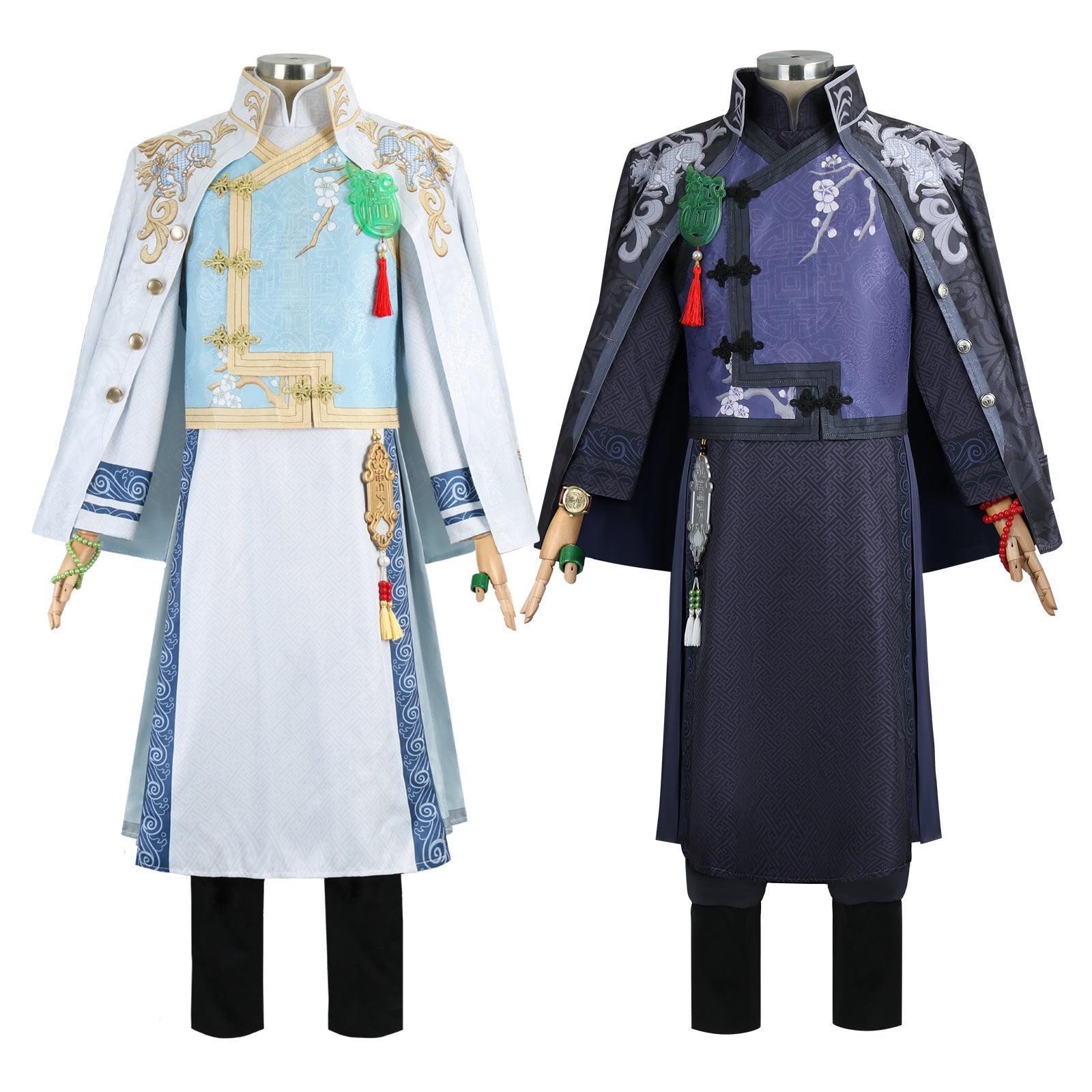 Identity V Under Truth Qilin Merchant Black White Wu Chang Cosplay Costumes