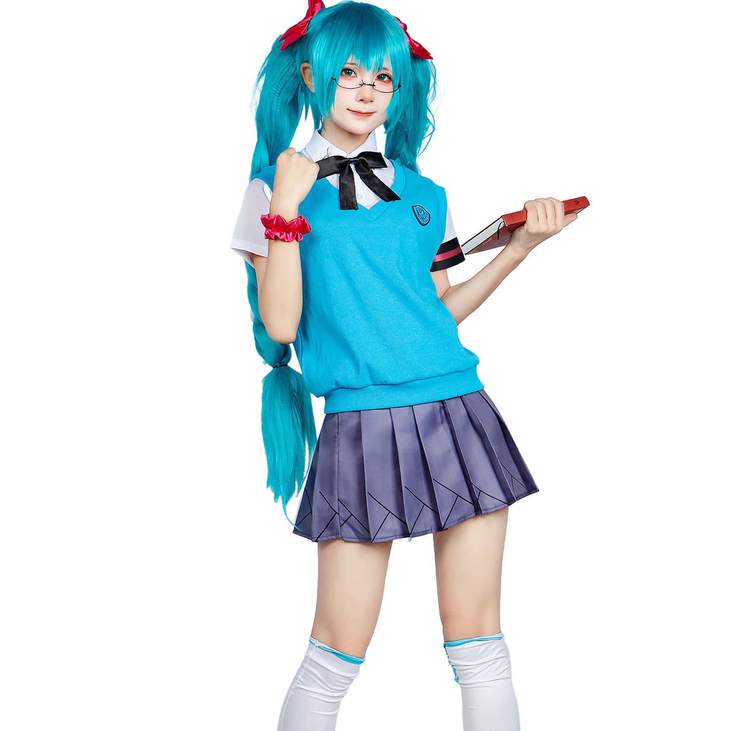 hatsune miku jk high school uniform full set cosplay costume