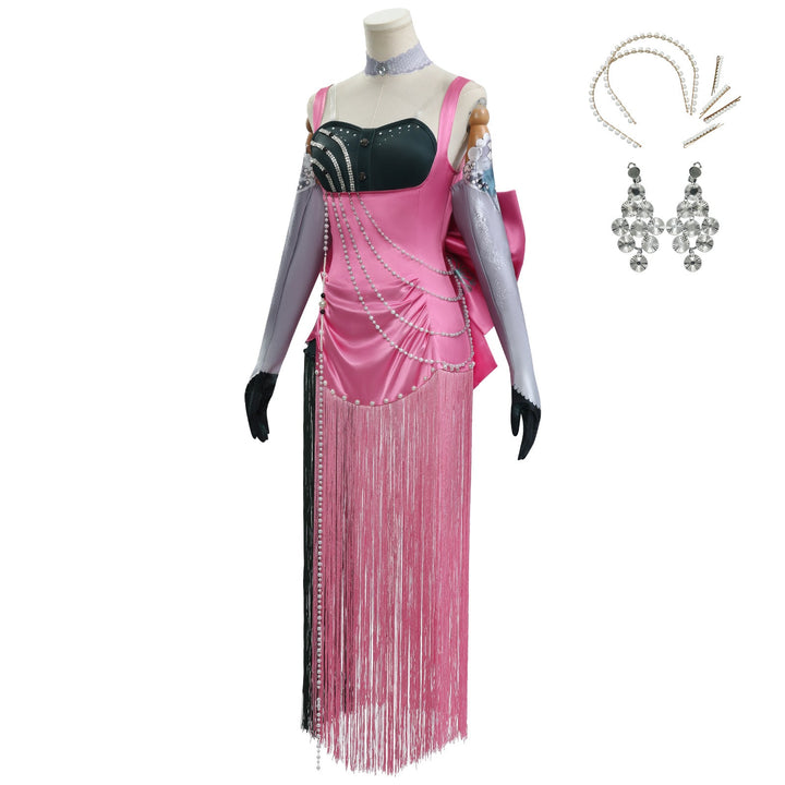 Game Reverse: 1999 Anjo Nala Pink Dress Cosplay Costumes