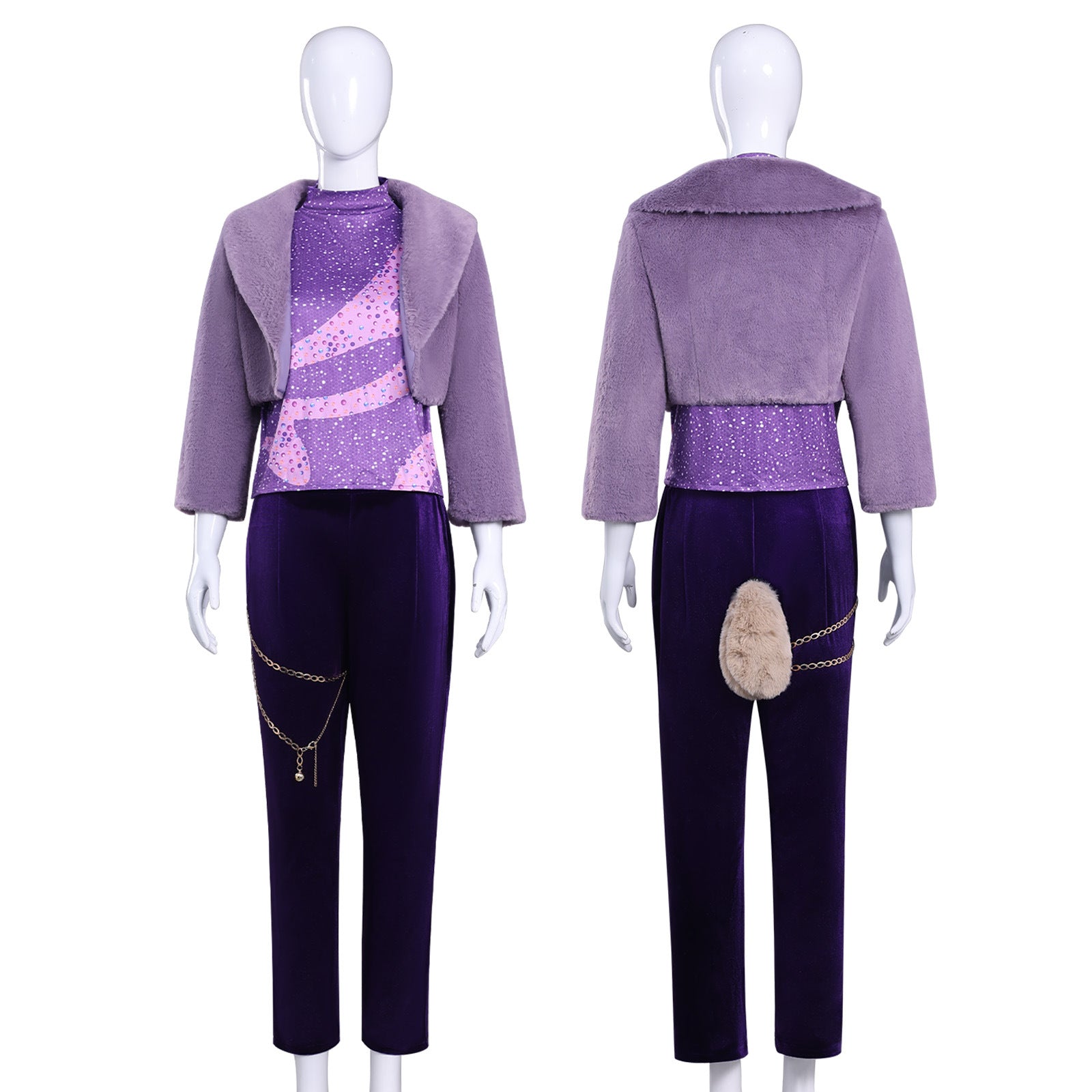 Zoo 2 Non-Mammalians Rise Gazelle Purple Wool Outfit Cosplay Costumes