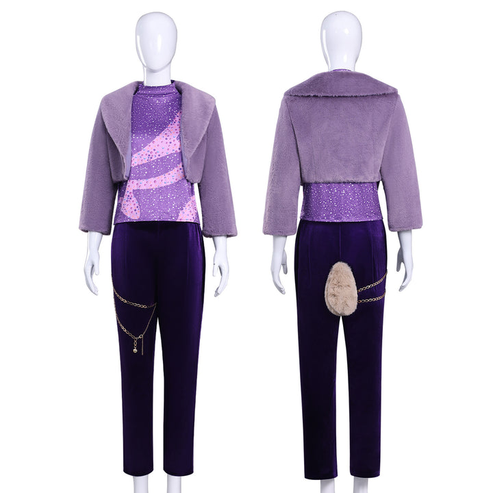 Zoo 2 Non-Mammalians Rise Gazelle Purple Wool Outfit Cosplay Costumes