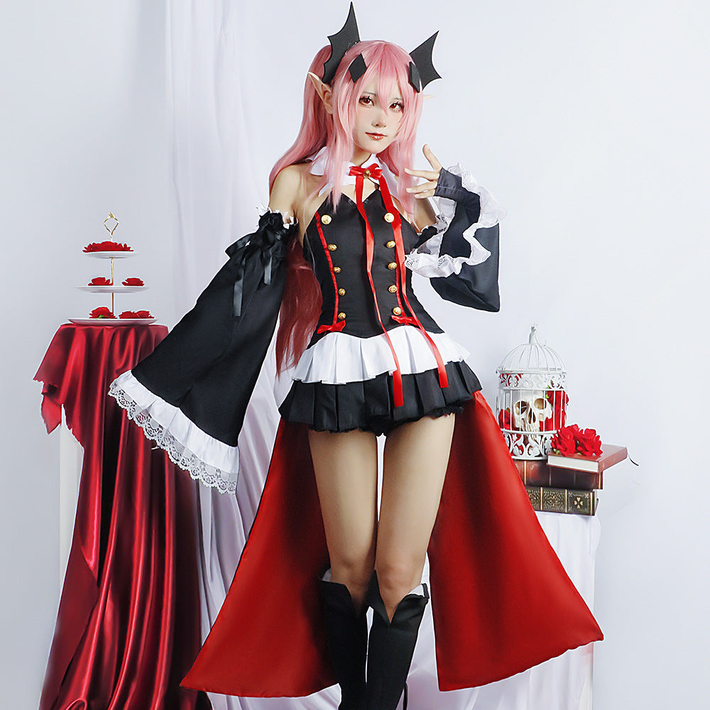 seraph of the end krul tepes female adult cosplay costume