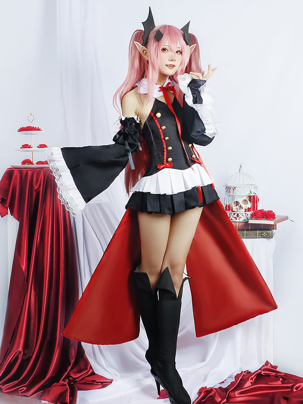 seraph of the end krul tepes female adult cosplay costume