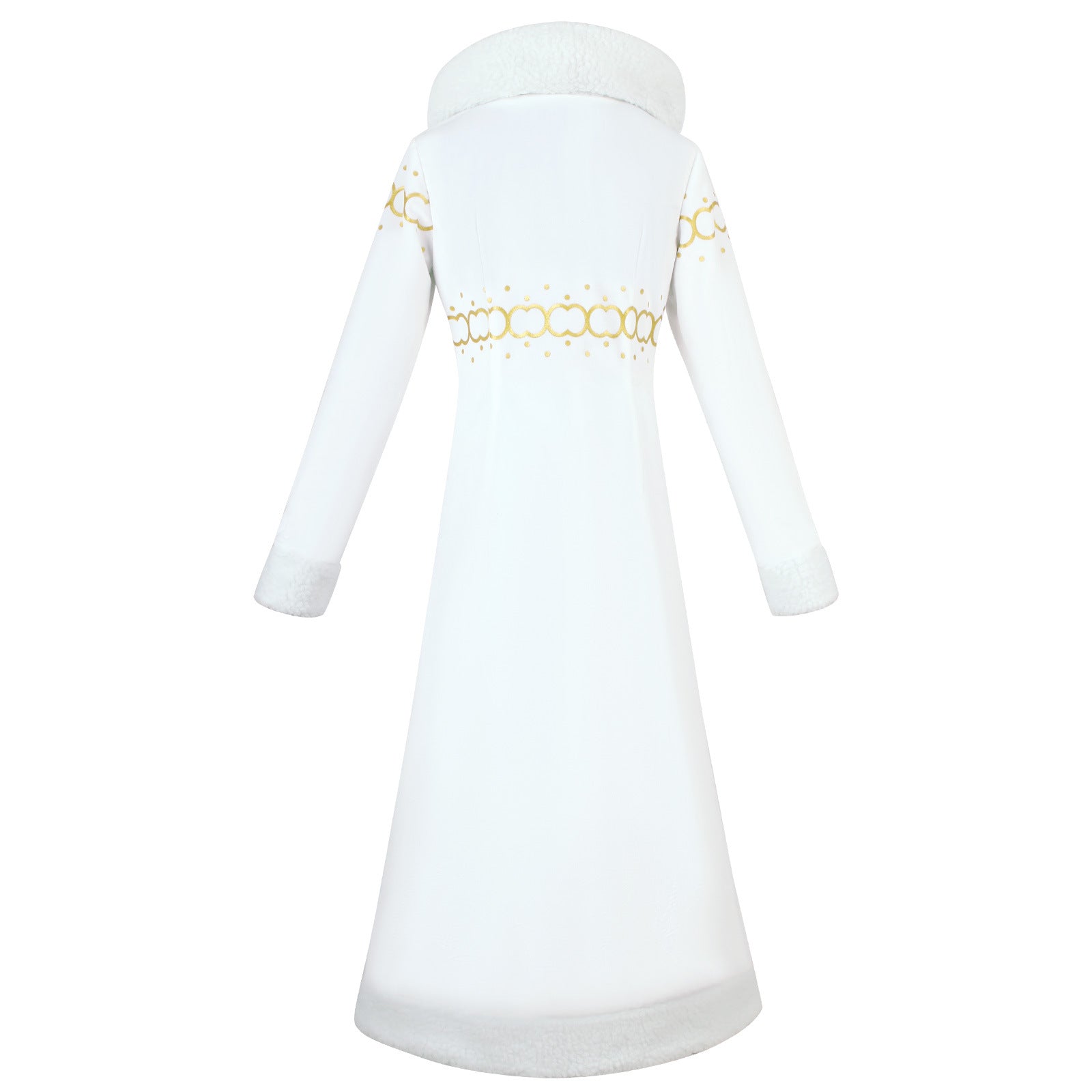 Anime Navigation Nico Robin Fur-collared Coat Cosplay Costumes