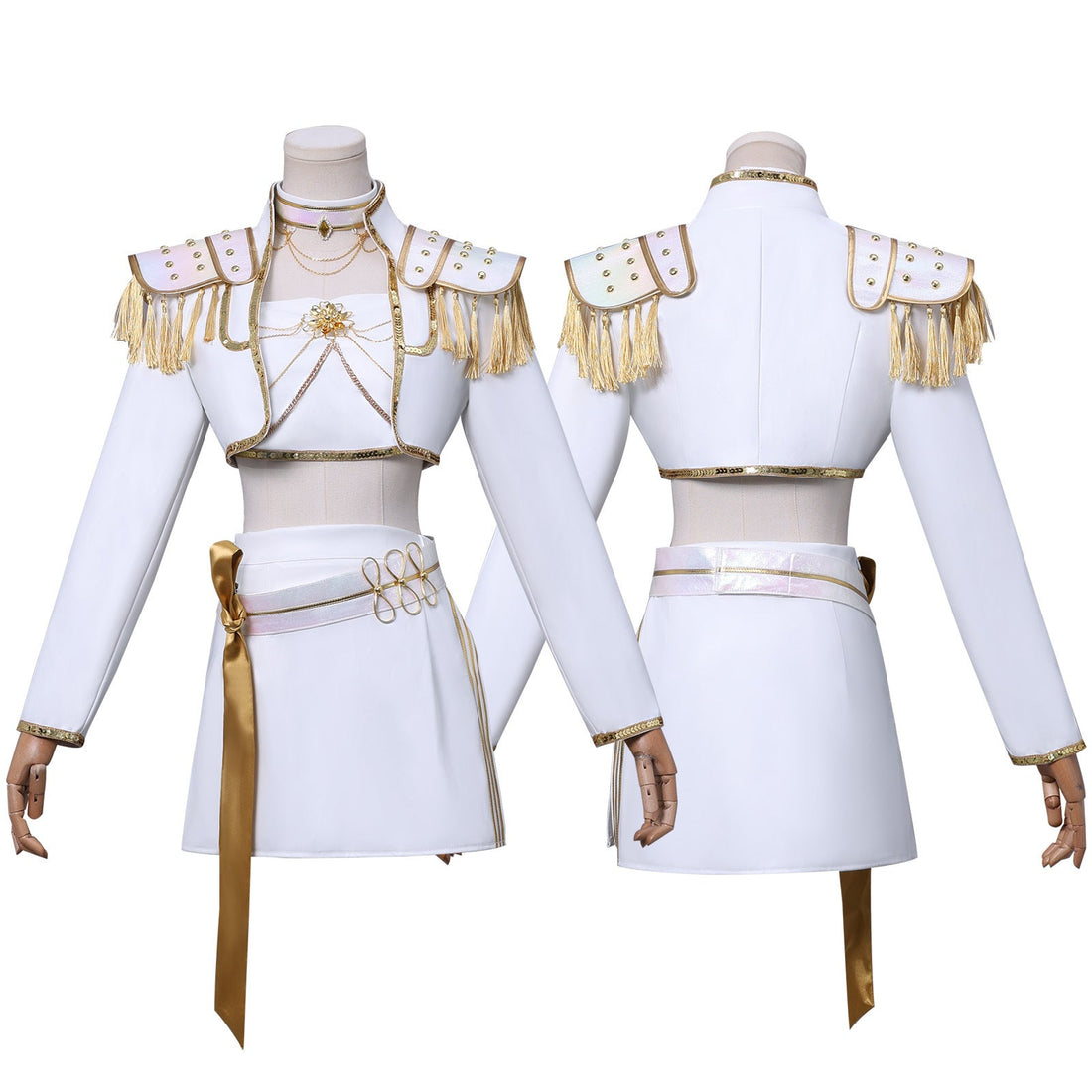 KPop Demon Hunters Mira White Outfit Adult Kids Cosplay Costumes