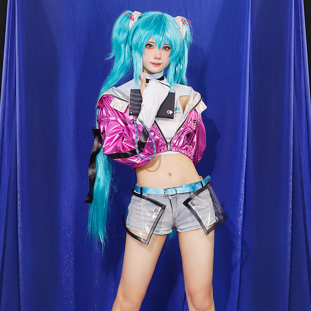 hatsune miku fashion dress red adult full set cosplay costume