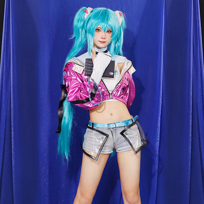 hatsune miku fashion dress red adult full set cosplay costume