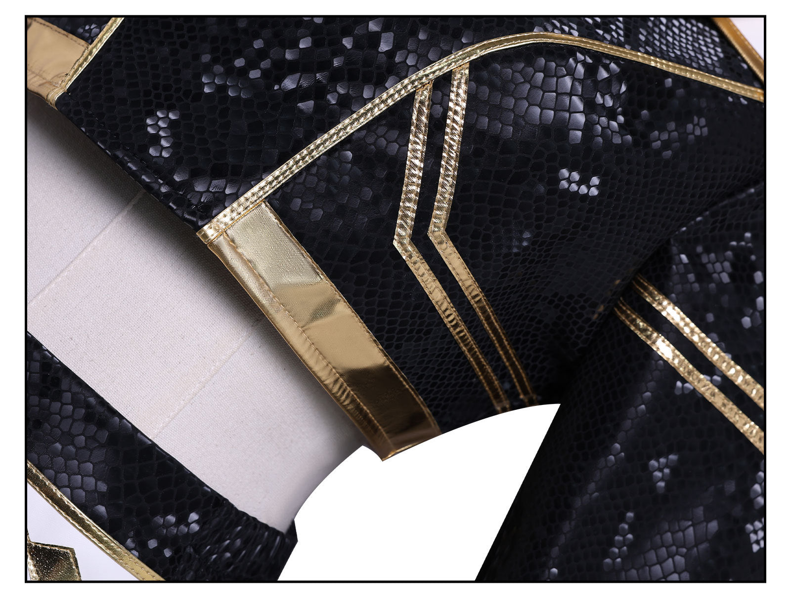 KPop Demon Hunters Zoey Black Gold Outfit Adult Kids Cosplay Costumes