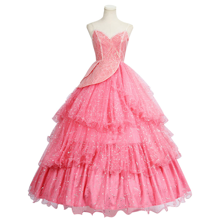 Wicked: For Good Witch Glinda Adult Pink Dress Cosplay Costumes