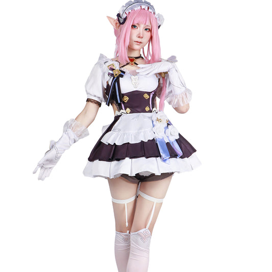 honkai impact 3 elysia maid outfit adult cosplay costume