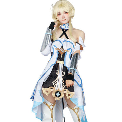 genshin impact traveler lumine full set cosplay costume