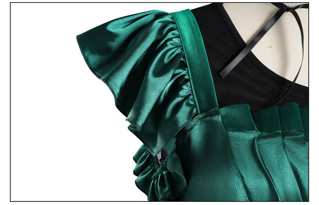 Wednesday 2 Addams Agnes Nevermore Academy Dance Dress Adult Kids Costumes