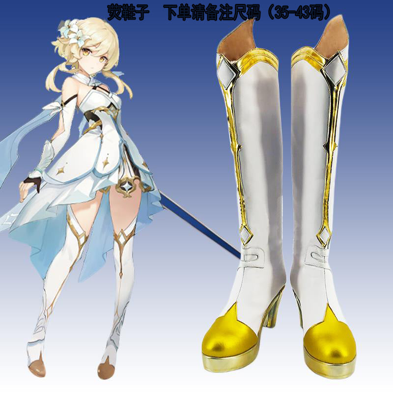 genshin impact traveler lumine full set cosplay costume