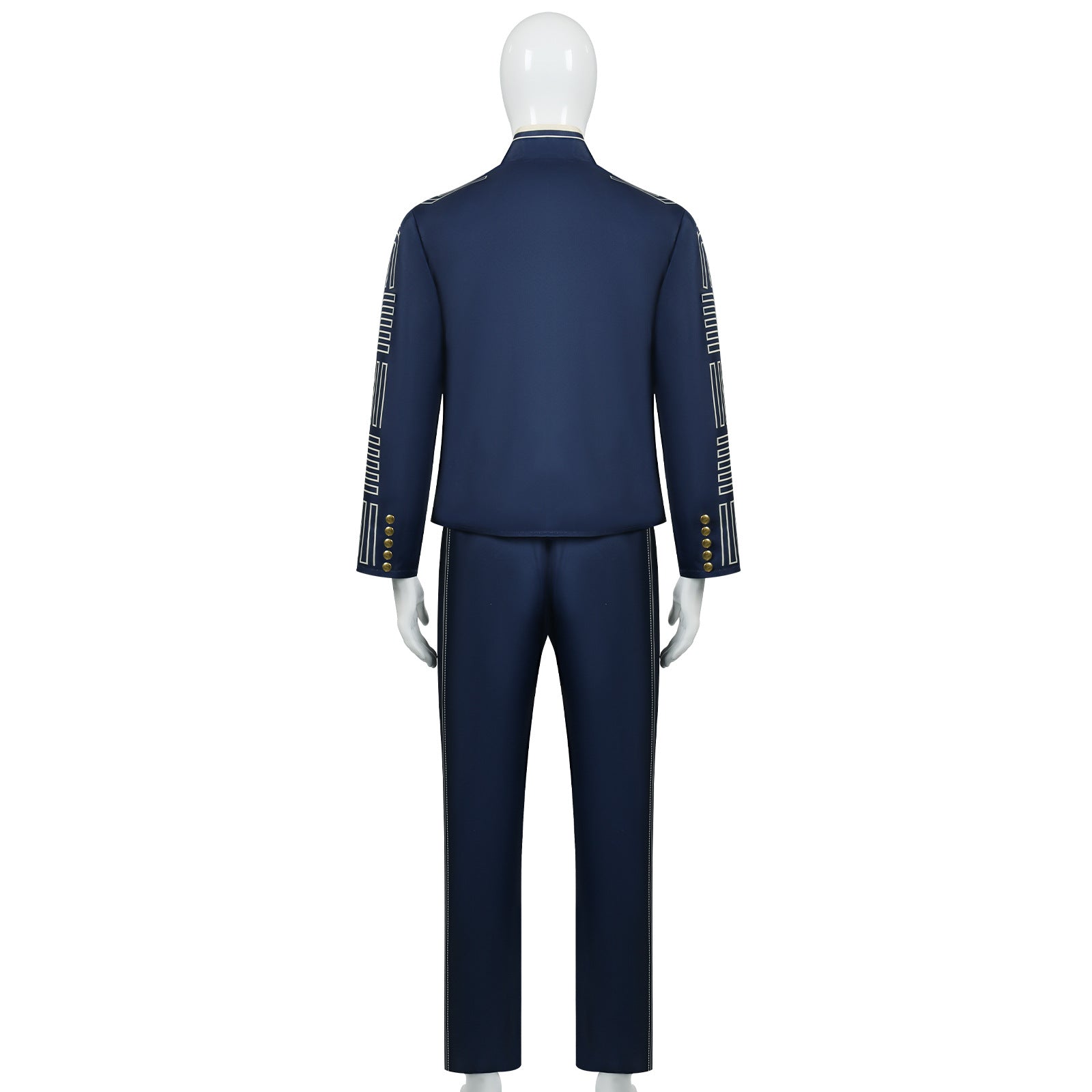 Wicked: For Good Prince Fiyero Navy Blue Suit Cosplay Costumes