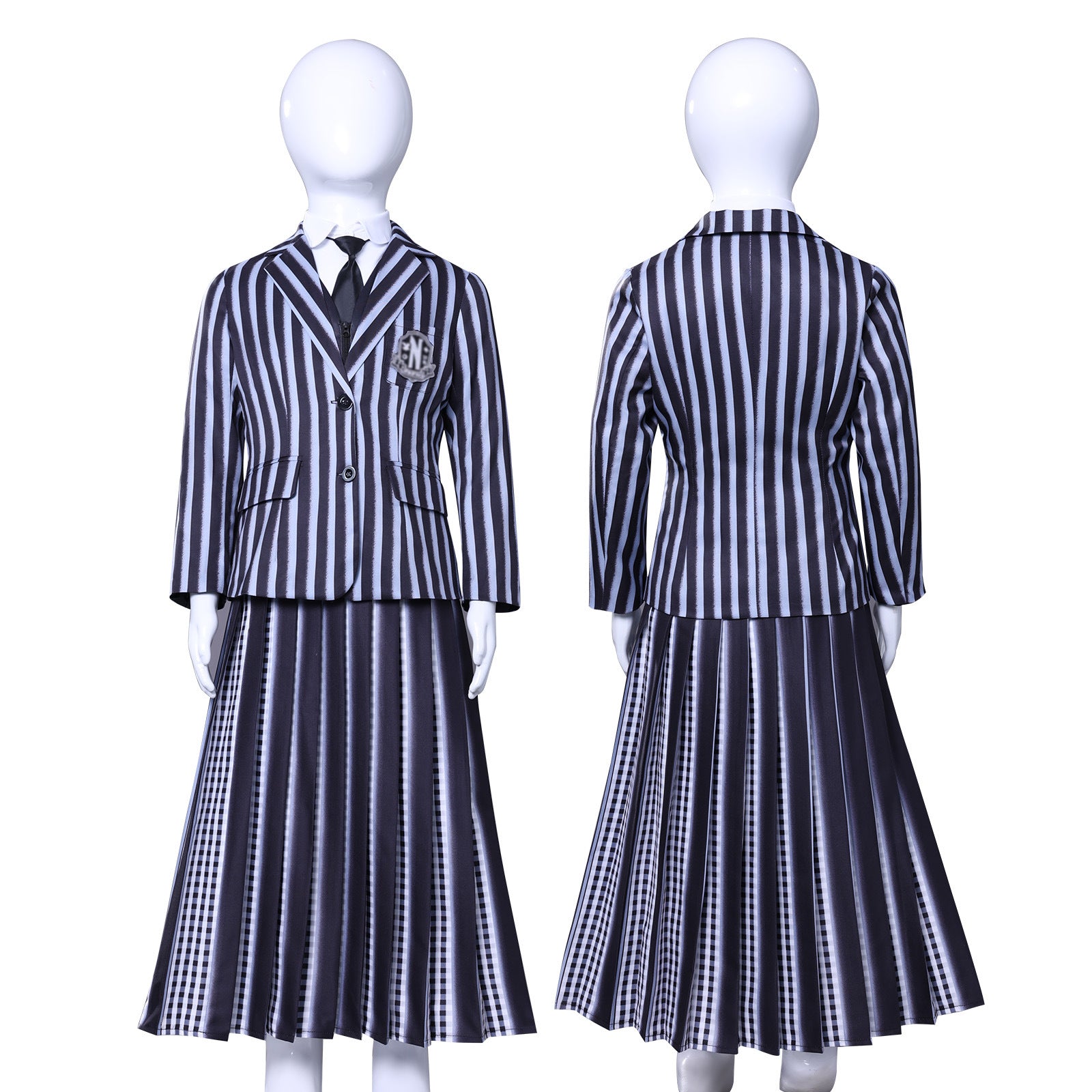 Wednesday 2 Addams Nevermore Academy Uniform Adult Kids Cosplay Costumes