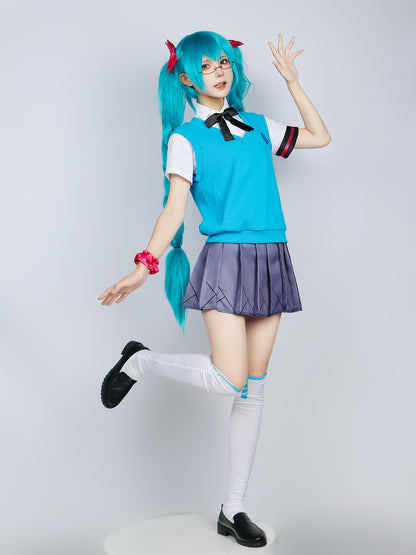 hatsune miku jk high school uniform full set cosplay costume