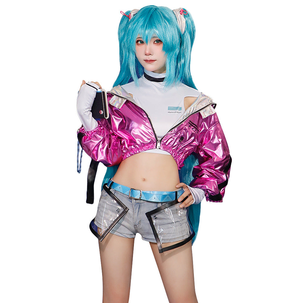 hatsune miku fashion dress red adult full set cosplay costume