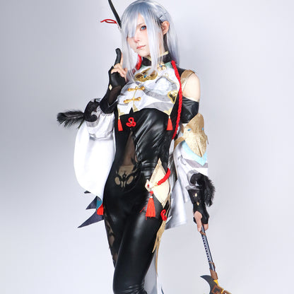 genshin impact shenhe bodysuit full set cosplay costume