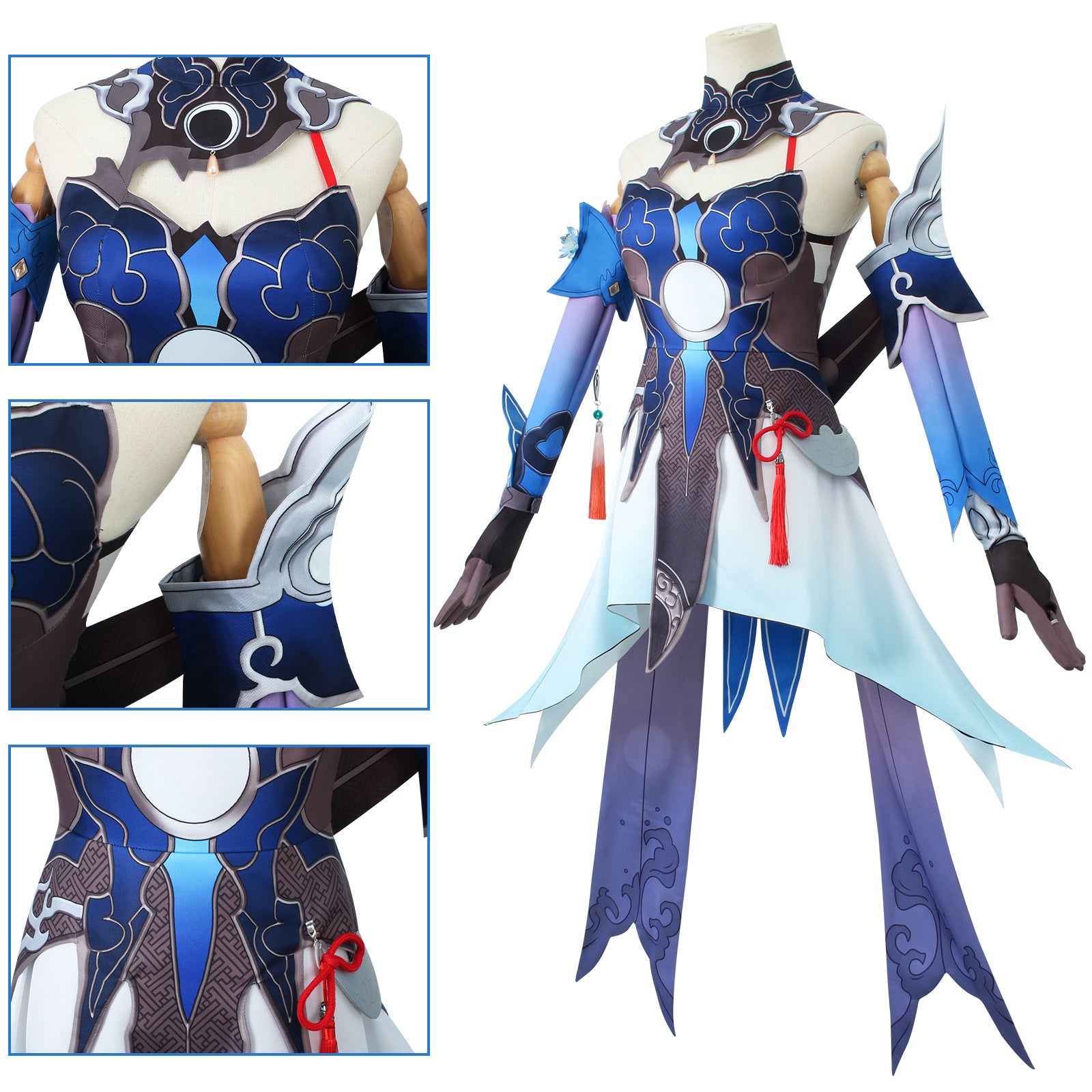 Game Honkai: Star Rail Jingliu Dress Fullset Cosplay Costumes