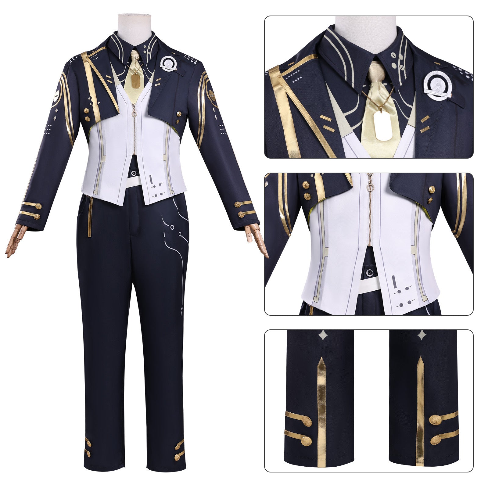 Wuthering Waves Rover School Uniform Full Set Cosplay Costumes