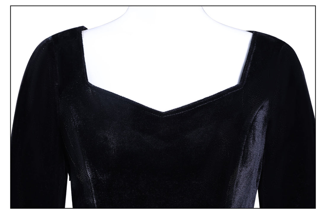 Wednesday 2 Mother Morticia Addams Black Dress Cosplay Costumes