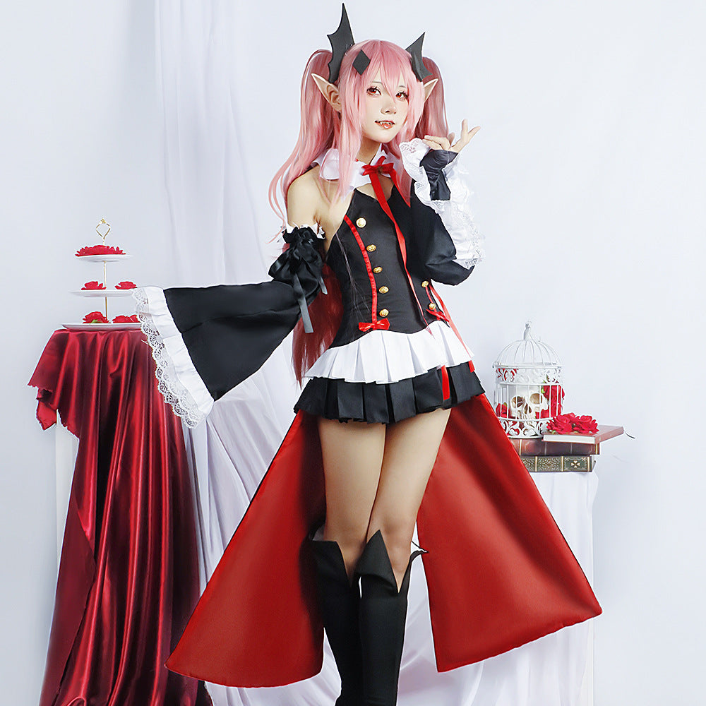 seraph of the end krul tepes female adult cosplay costume