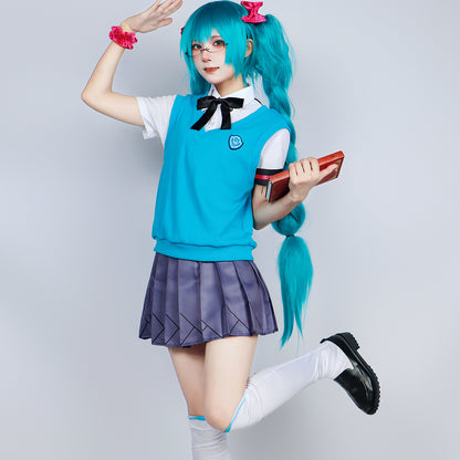 hatsune miku jk high school uniform full set cosplay costume