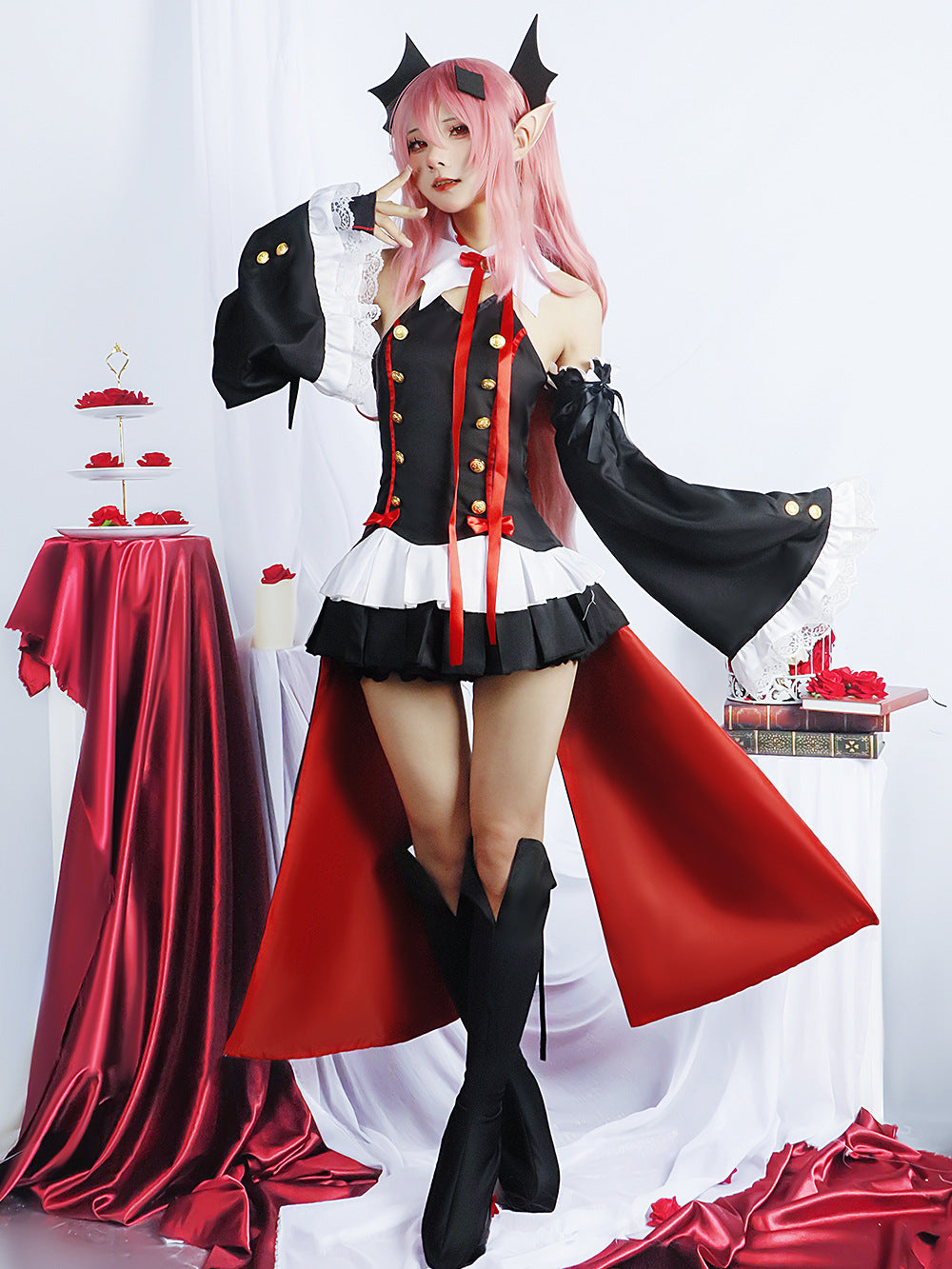 seraph of the end krul tepes female adult cosplay costume