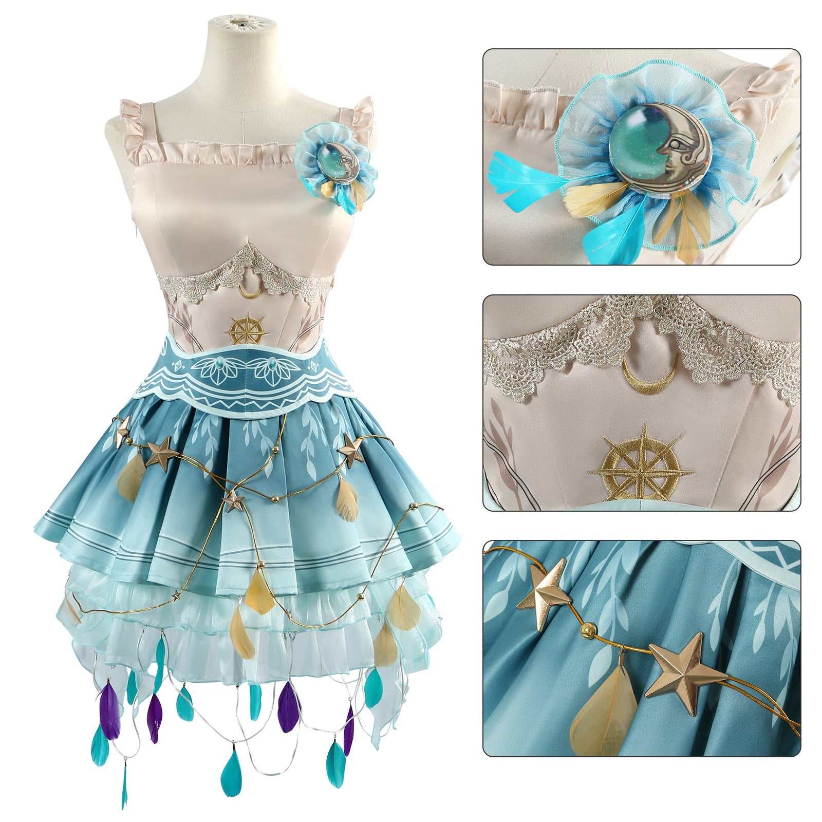 Identity V Dancer Margaretha Zelle Drifting Moonlight Cosplay Costume