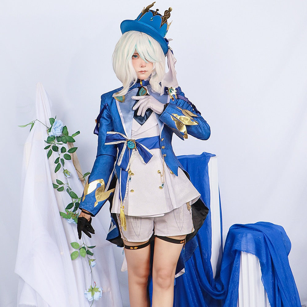 genshin impact focalors furina full set cosplay costume