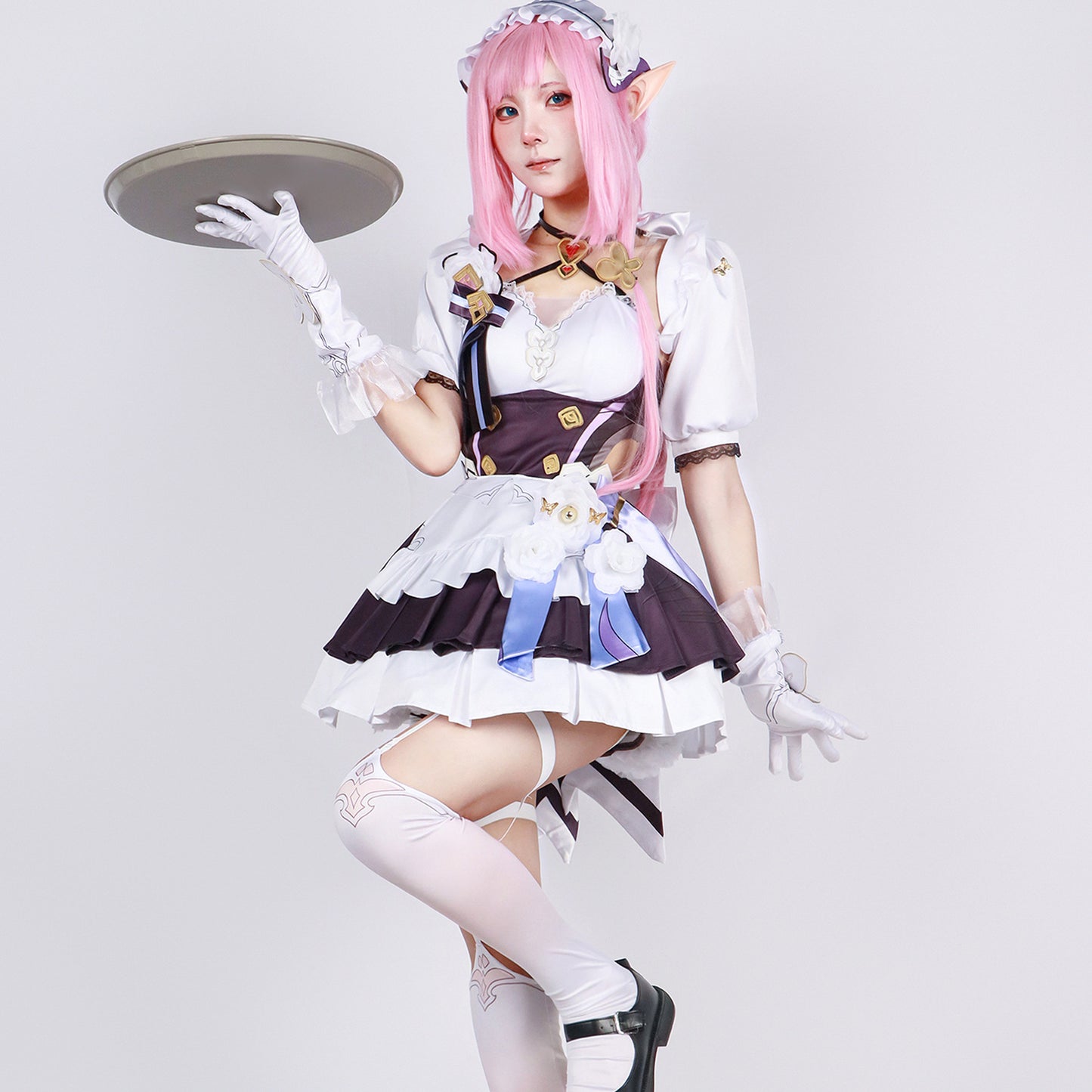 honkai impact 3 elysia maid outfit adult cosplay costume