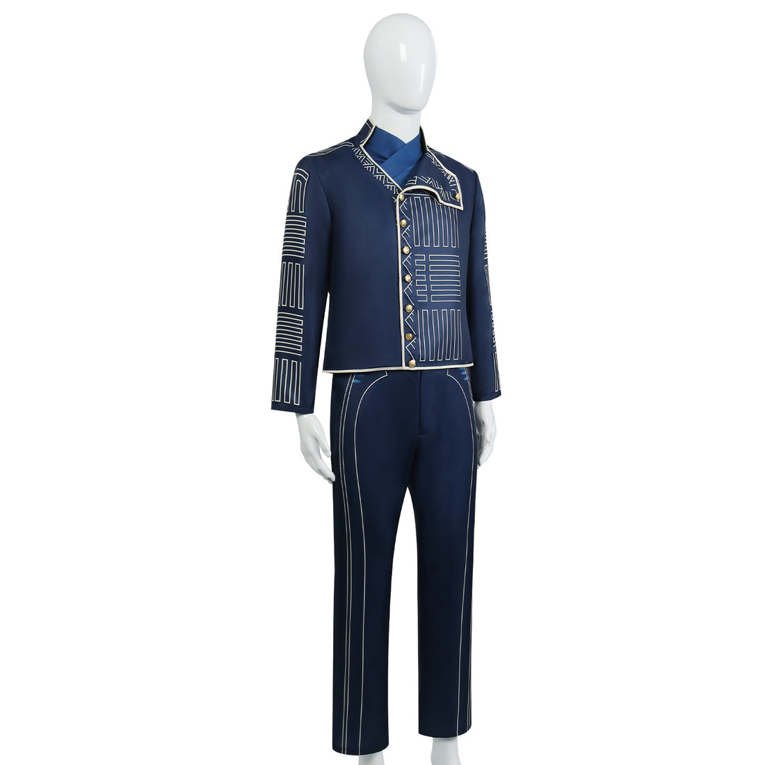 Wicked: For Good Prince Fiyero Navy Blue Suit Cosplay Costumes